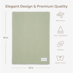 Comfy Cubs Cotton Burp Cloths in Sage - 