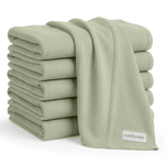Comfy Cubs Cotton Burp Cloths in SageEveretts Place