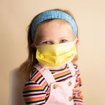 Three Little Tots Cotton Candy Blue Savior Headbands with Buttons For Kids - 