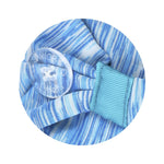 Three Little Tots Cotton Candy Blue Savior Headbands with Buttons For Kids - 