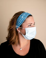 Three Little Tots Cotton Candy Savior Headbands With Buttons for Masks - 