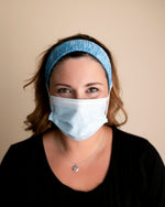 Three Little Tots Cotton Candy Savior Headbands With Buttons for Masks - 