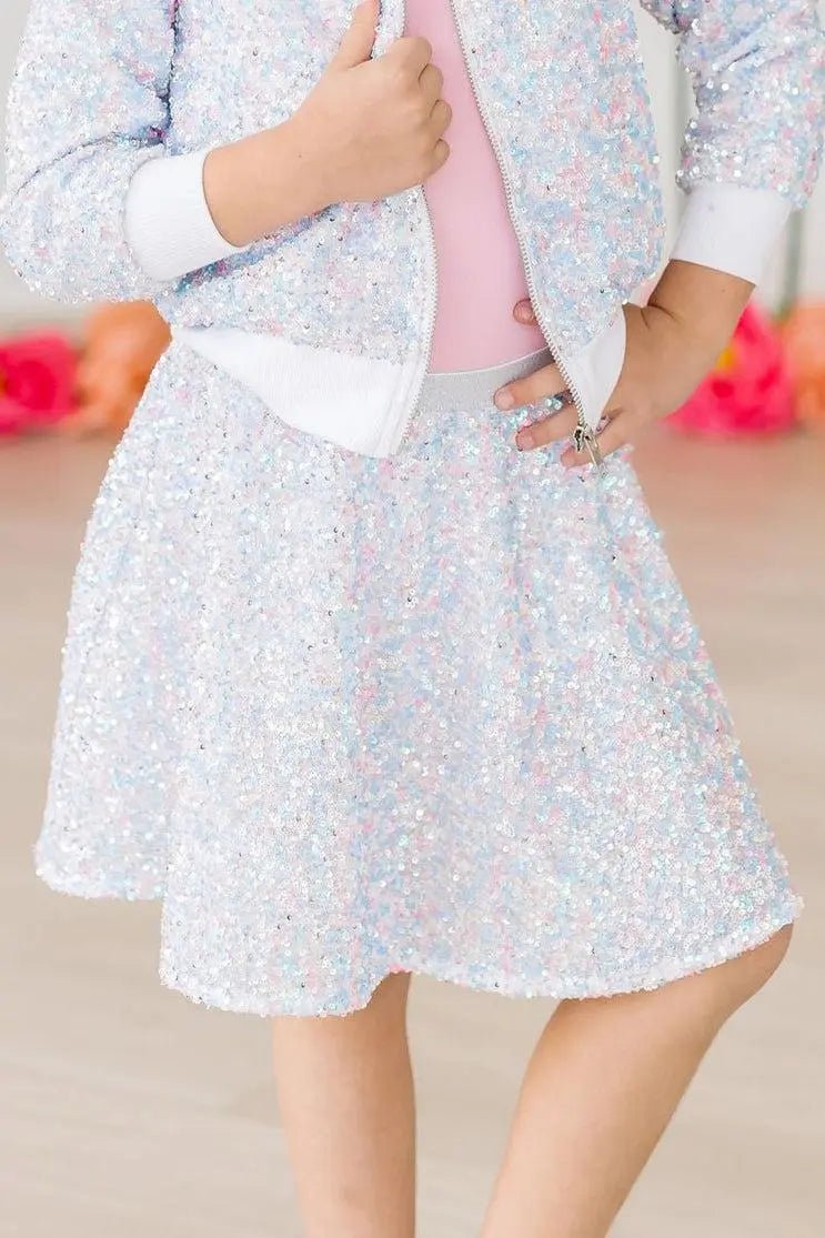 Mila & Rose ® Cotton Candy Sequin Twirl Skort - 