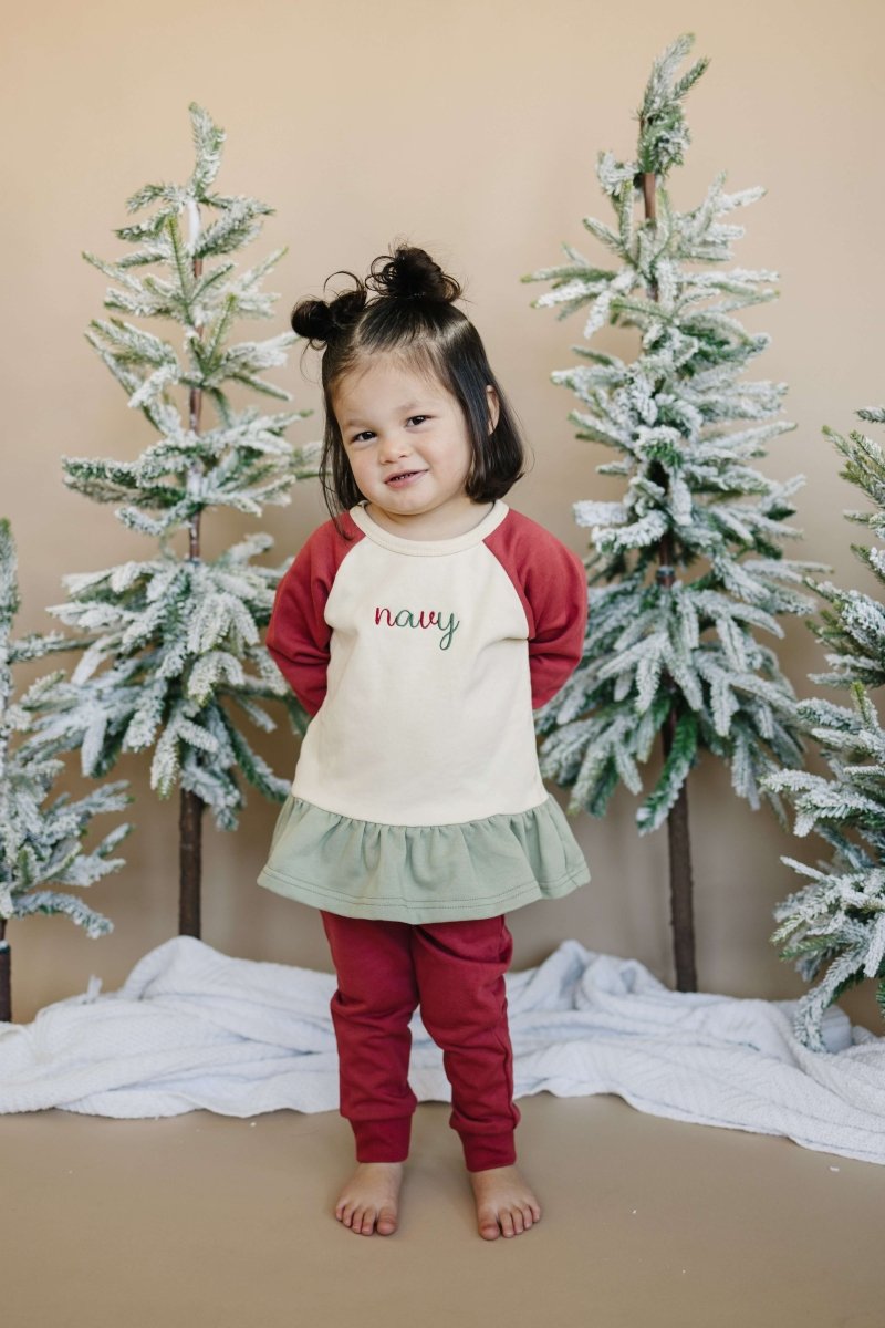 Little Joy Co. Cotton French Terry Joggers - Christmas Matching - Everetts Place Boutique - 