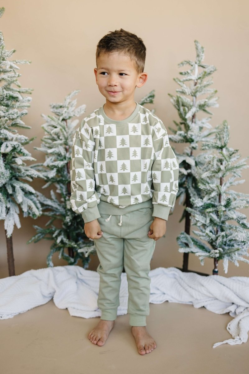 Little Joy Co. Cotton French Terry Joggers - Christmas Matching - Everetts Place Boutique - 