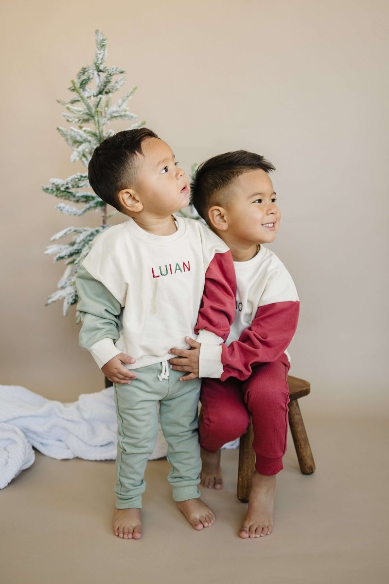 Little Joy Co. Cotton French Terry Joggers - Christmas Matching - Everetts Place Boutique - 