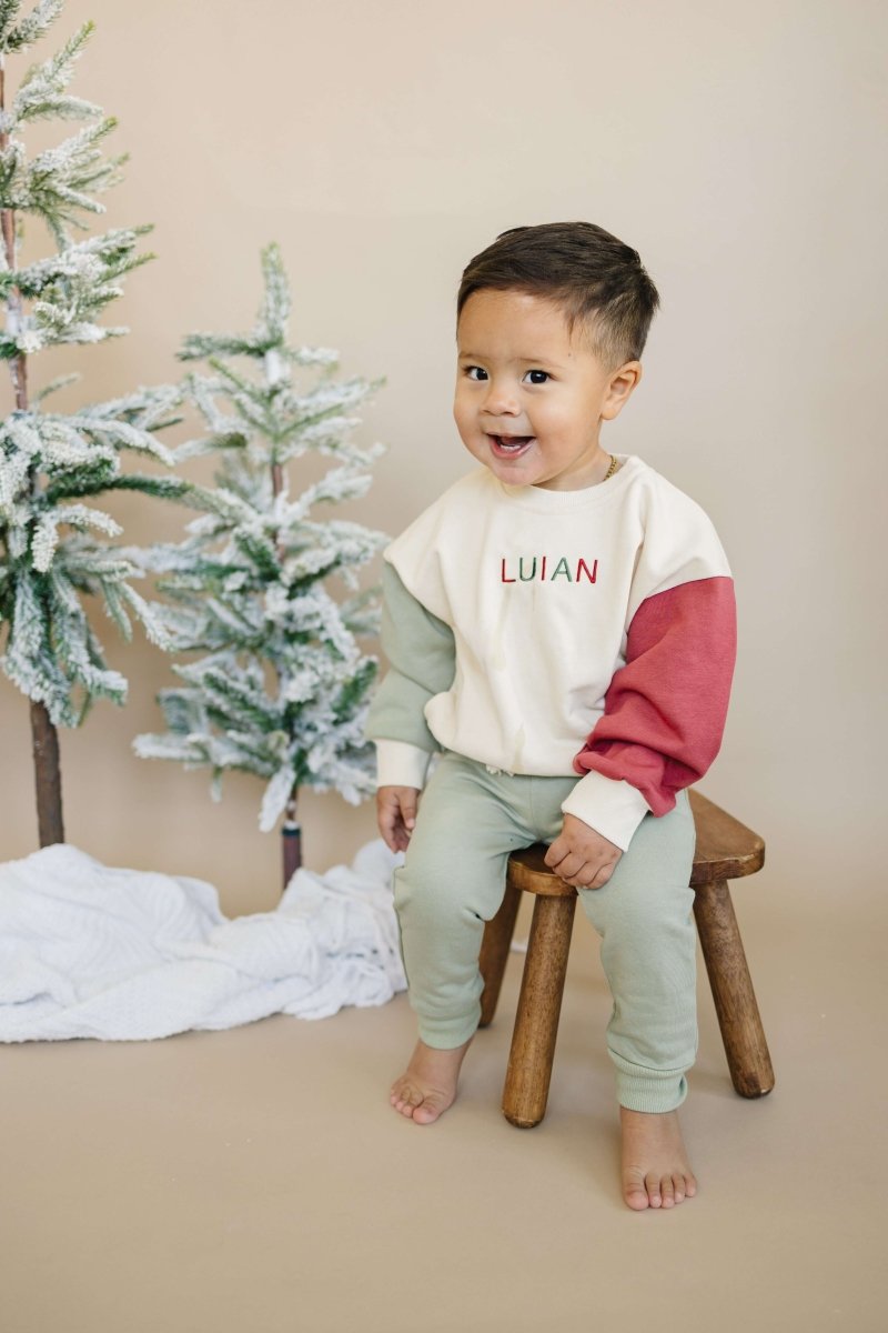 Little Joy Co. Cotton French Terry Joggers - Christmas Matching - Everetts Place Boutique - 