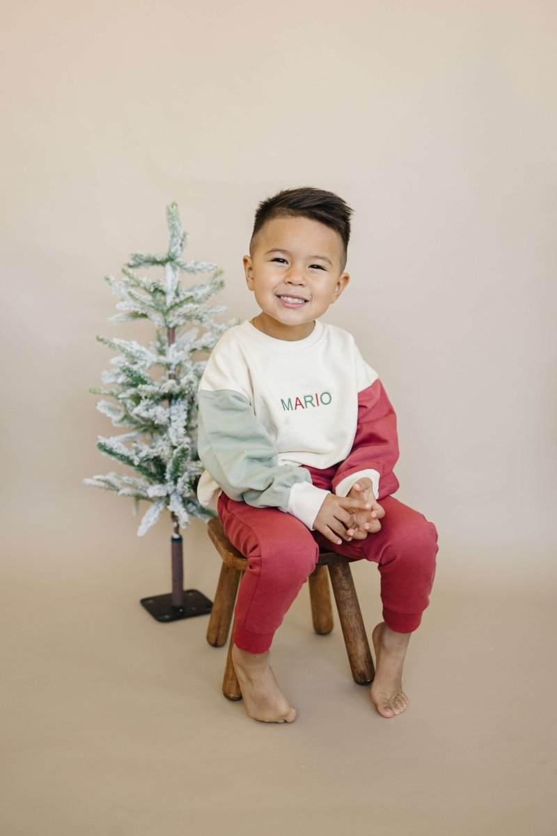 Little Joy Co. Cotton French Terry Joggers - Christmas Matching - Everetts Place Boutique - 