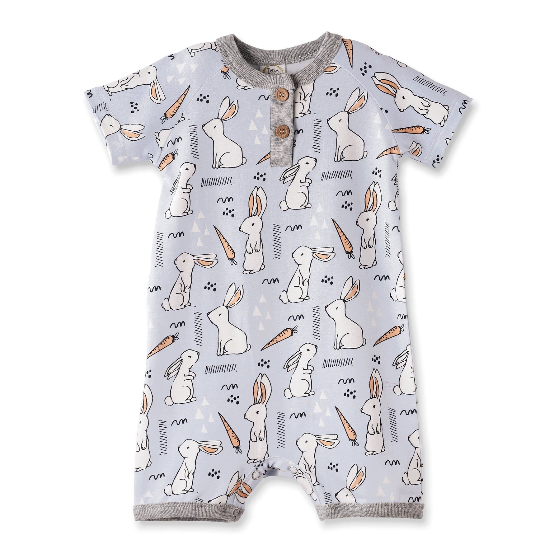 Tesa Babe Cottontail Crew Bamboo Easter Shorty Romper for Baby BoysEveretts Place