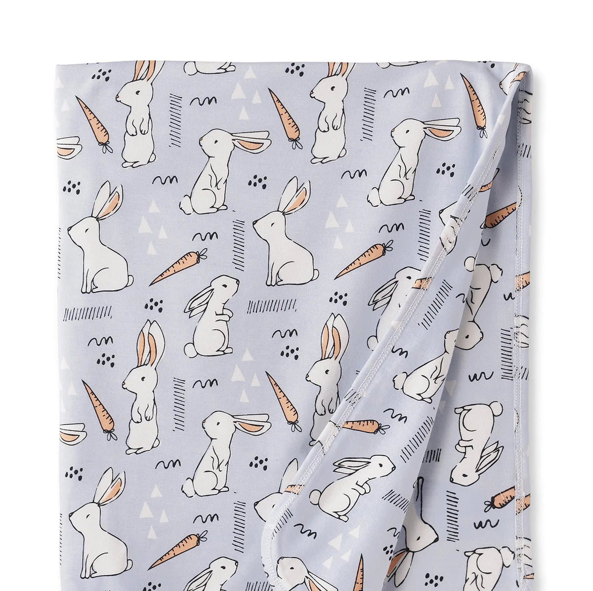 Tesa Babe Cottontail Crew Bamboo Easter Stroller Blanket for Baby - 