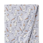 Tesa Babe Cottontail Crew Bamboo Easter Stroller Blanket for Baby - 