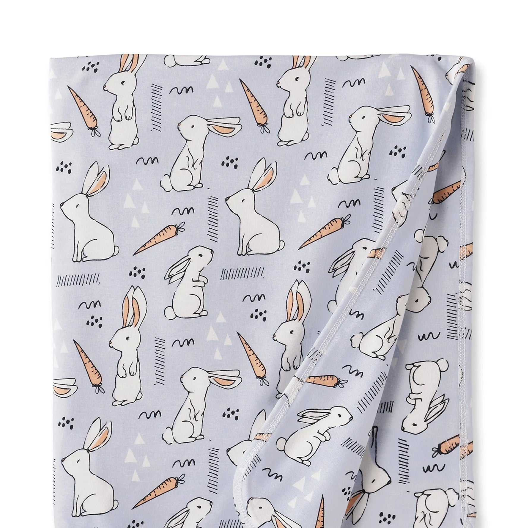 Tesa Babe Cottontail Crew Bamboo Easter Stroller Blanket for Baby - 
