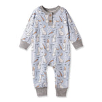 Tesa Babe Cottontail Crew Bamboo Henley Easter Romper for BabyEveretts Place