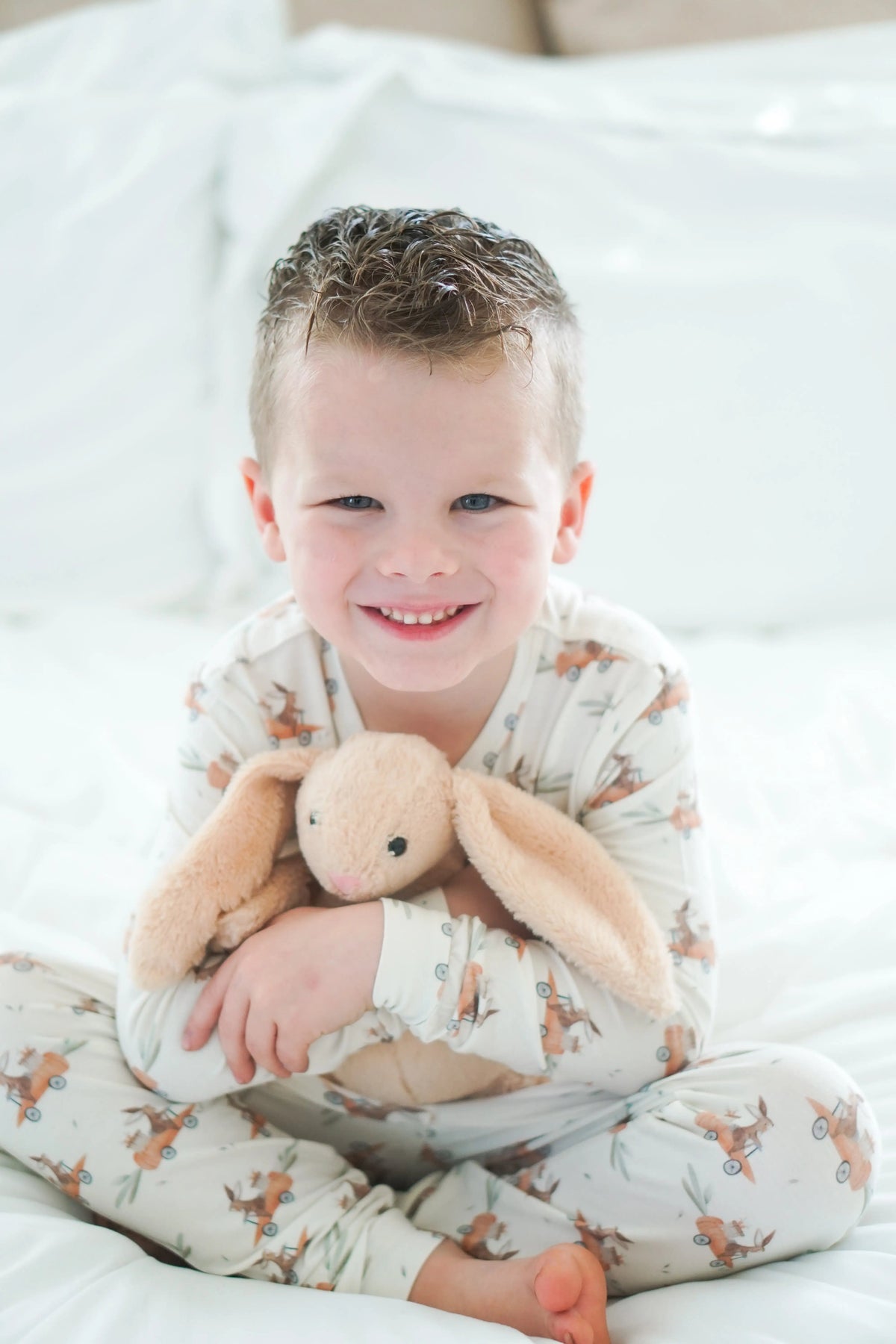 Little Joy Co. Cottontail Cruisers 2pc Modal Pajamas - 