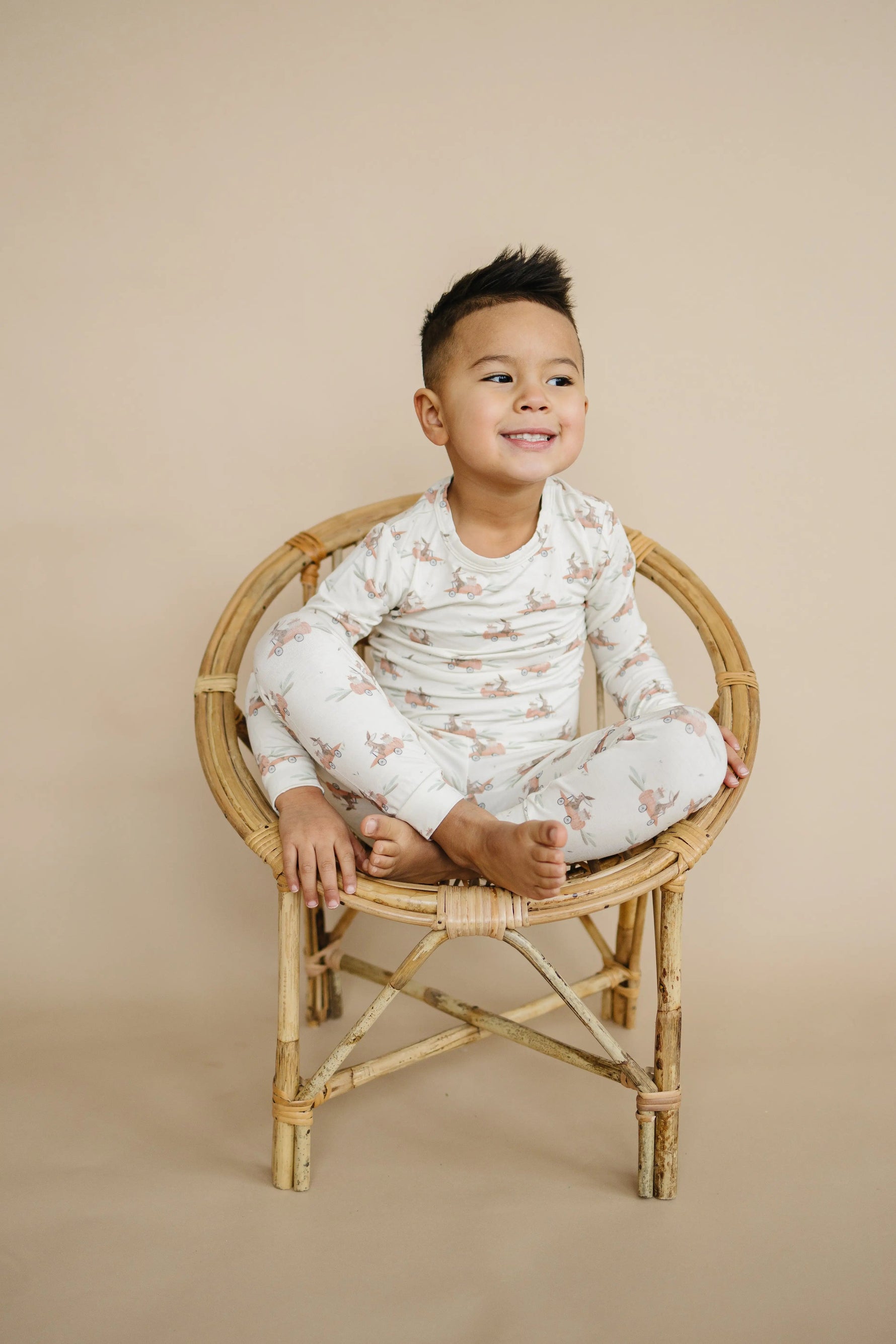 Little Joy Co. Cottontail Cruisers 2pc Modal Pajamas - 