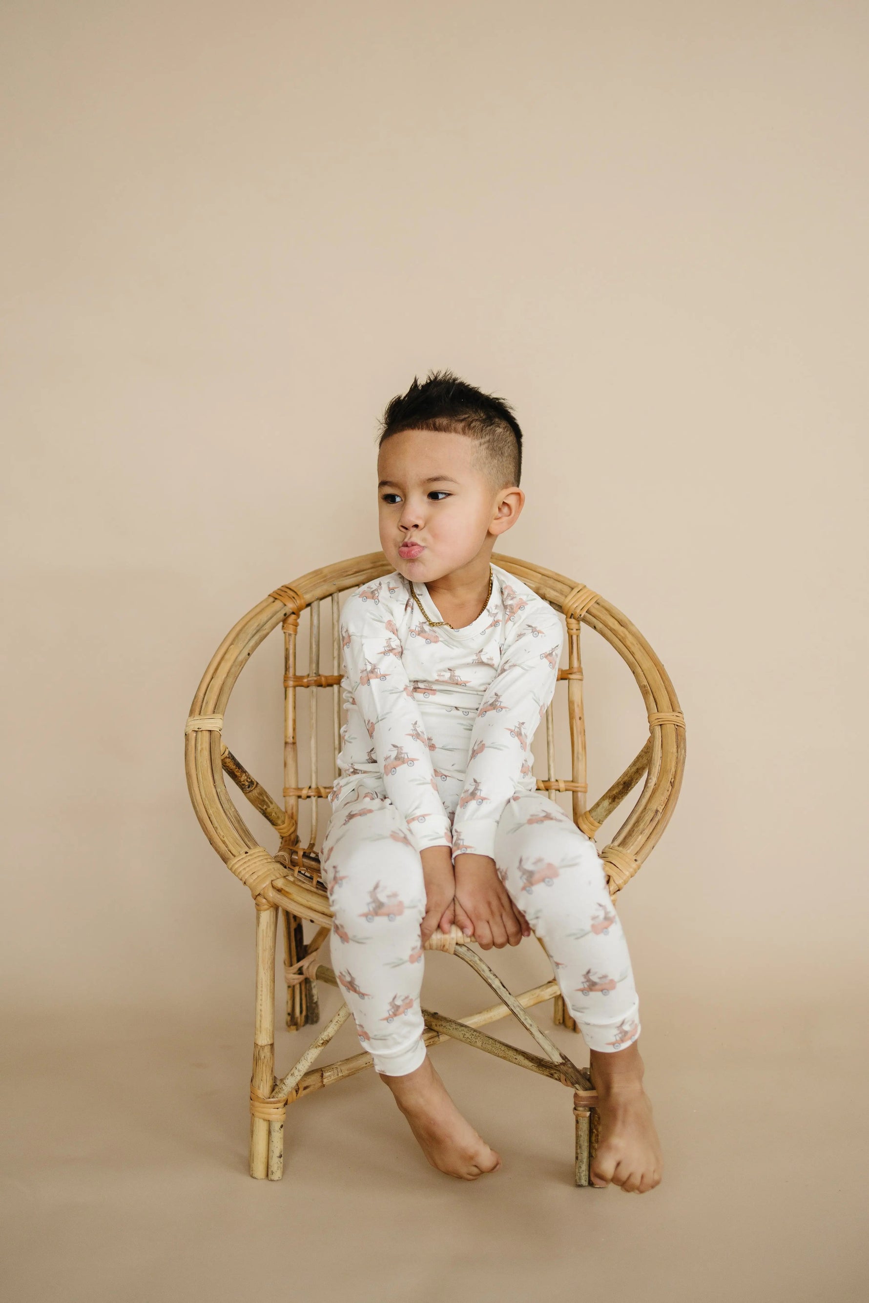 Little Joy Co. Cottontail Cruisers 2pc Modal Pajamas - 