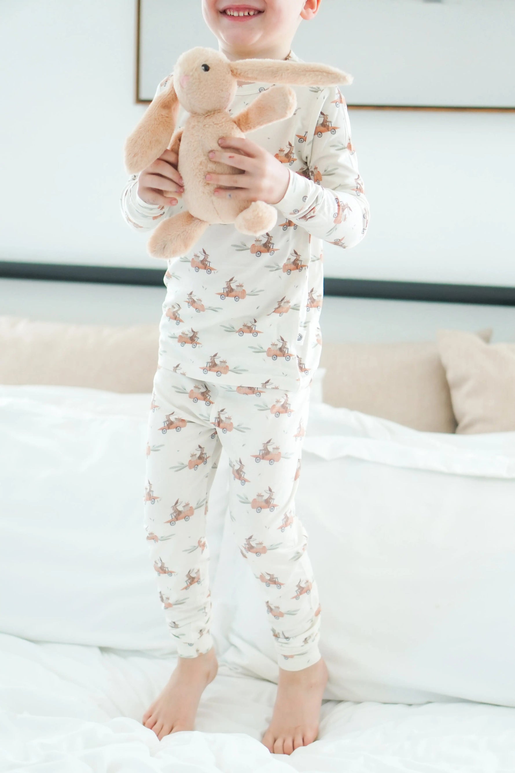 Little Joy Co. Cottontail Cruisers 2pc Modal Pajamas - 