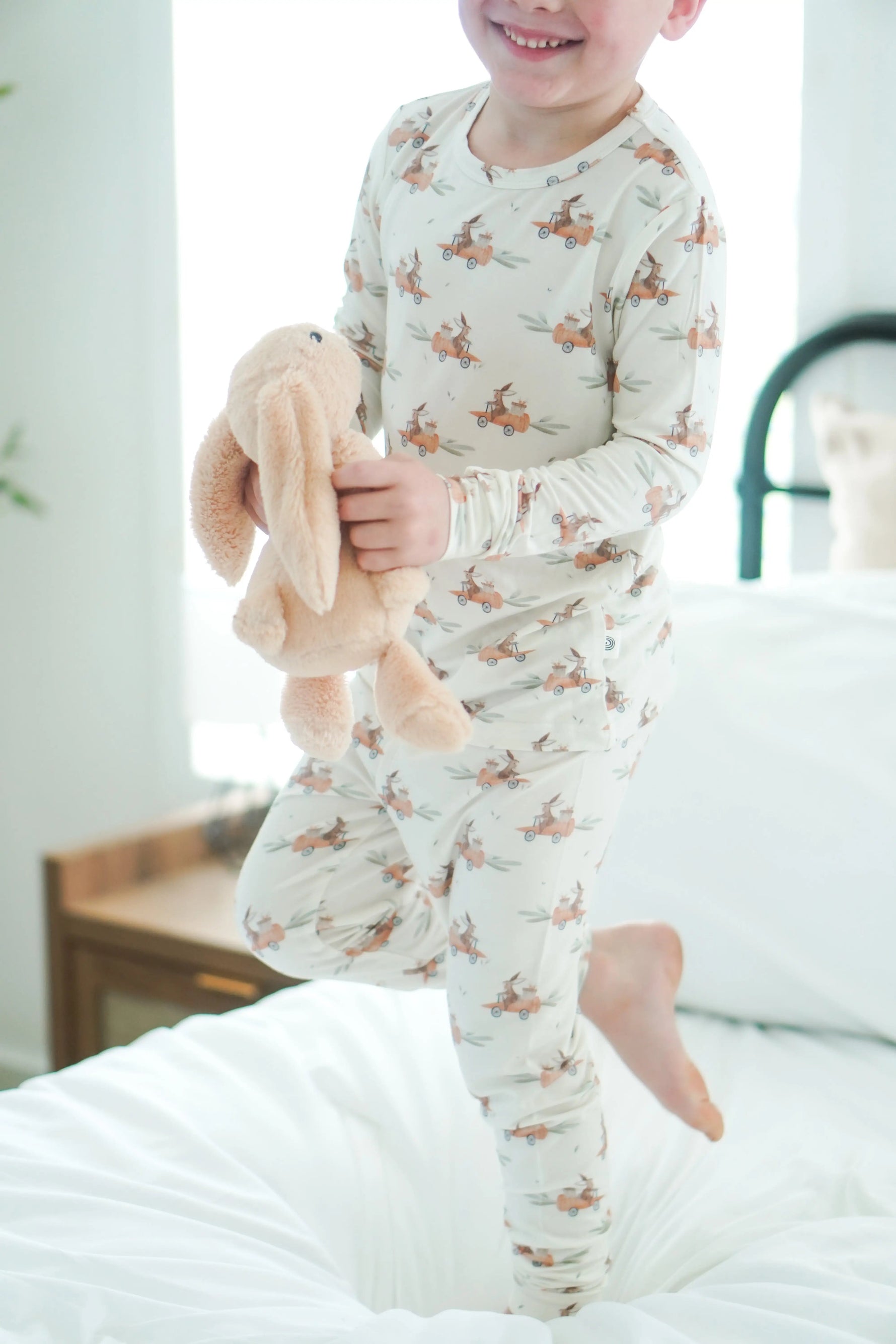 Little Joy Co. Cottontail Cruisers 2pc Modal Pajamas - 