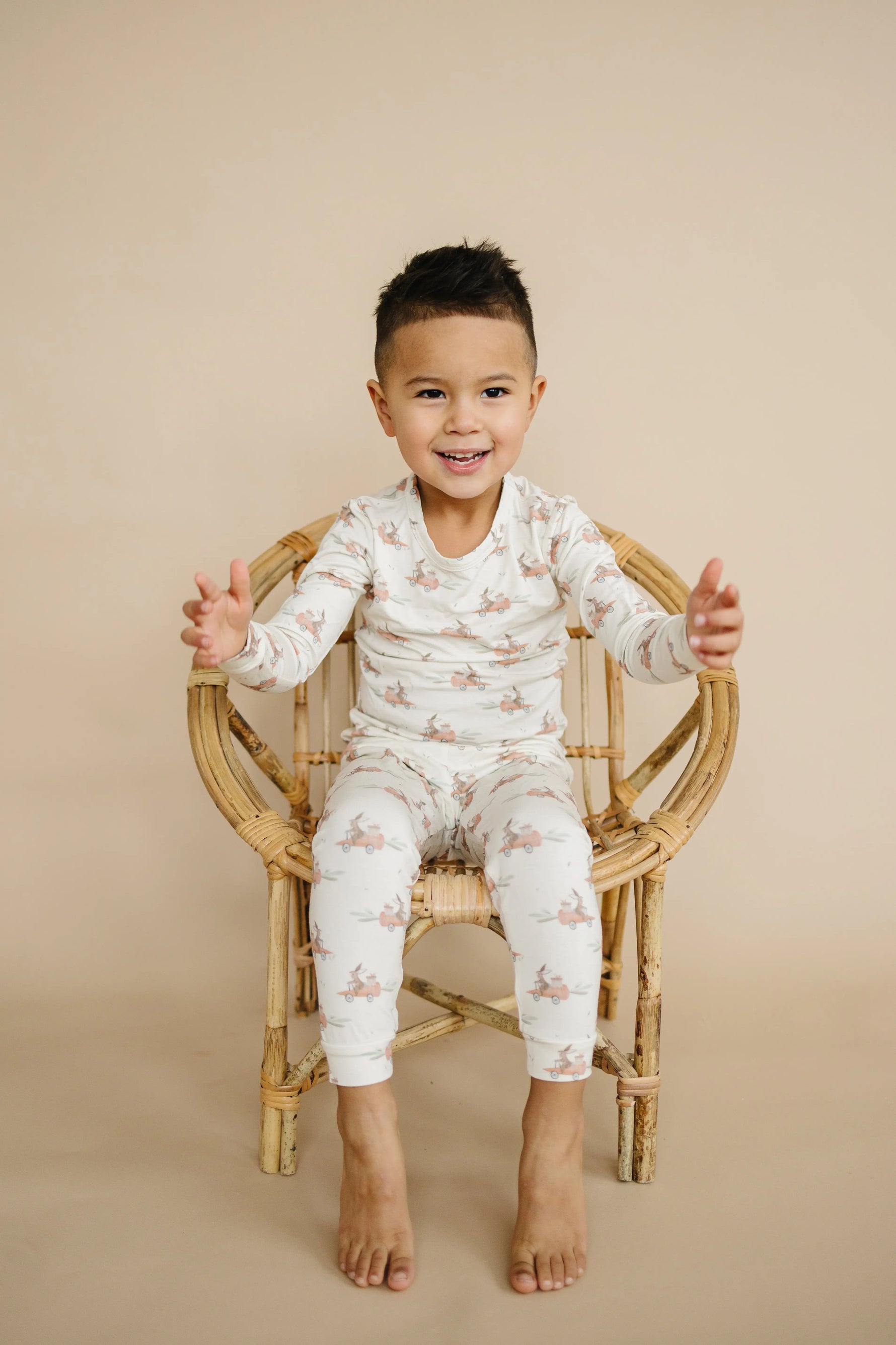 Little Joy Co. Cottontail Cruisers 2pc Modal Pajamas - 