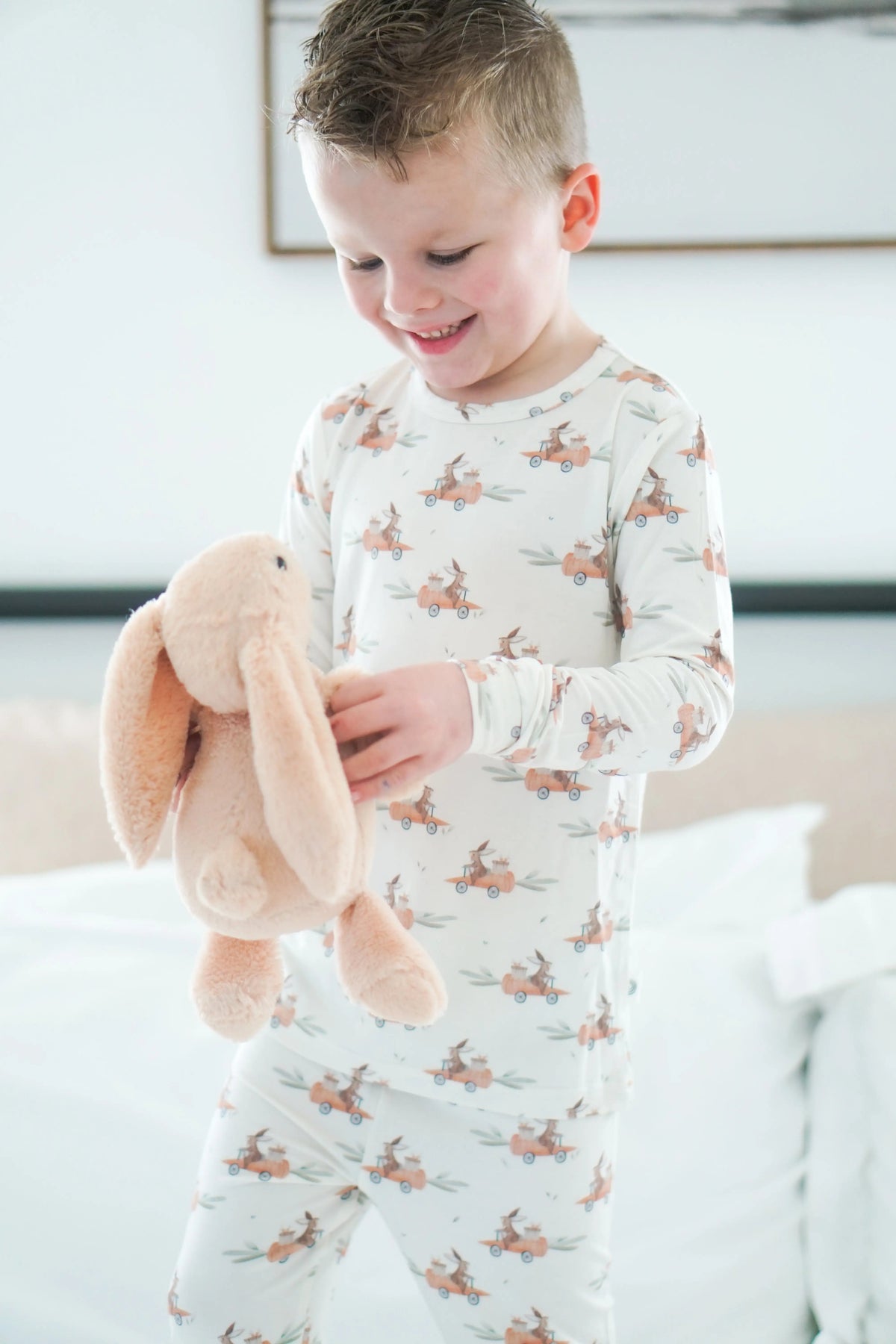 Little Joy Co. Cottontail Cruisers 2pc Modal Pajamas - 