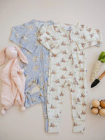 Little Joy Co. Cottontail Cruisers Modal Zippy Soft Romper for Babies - Everetts Place Boutique - 