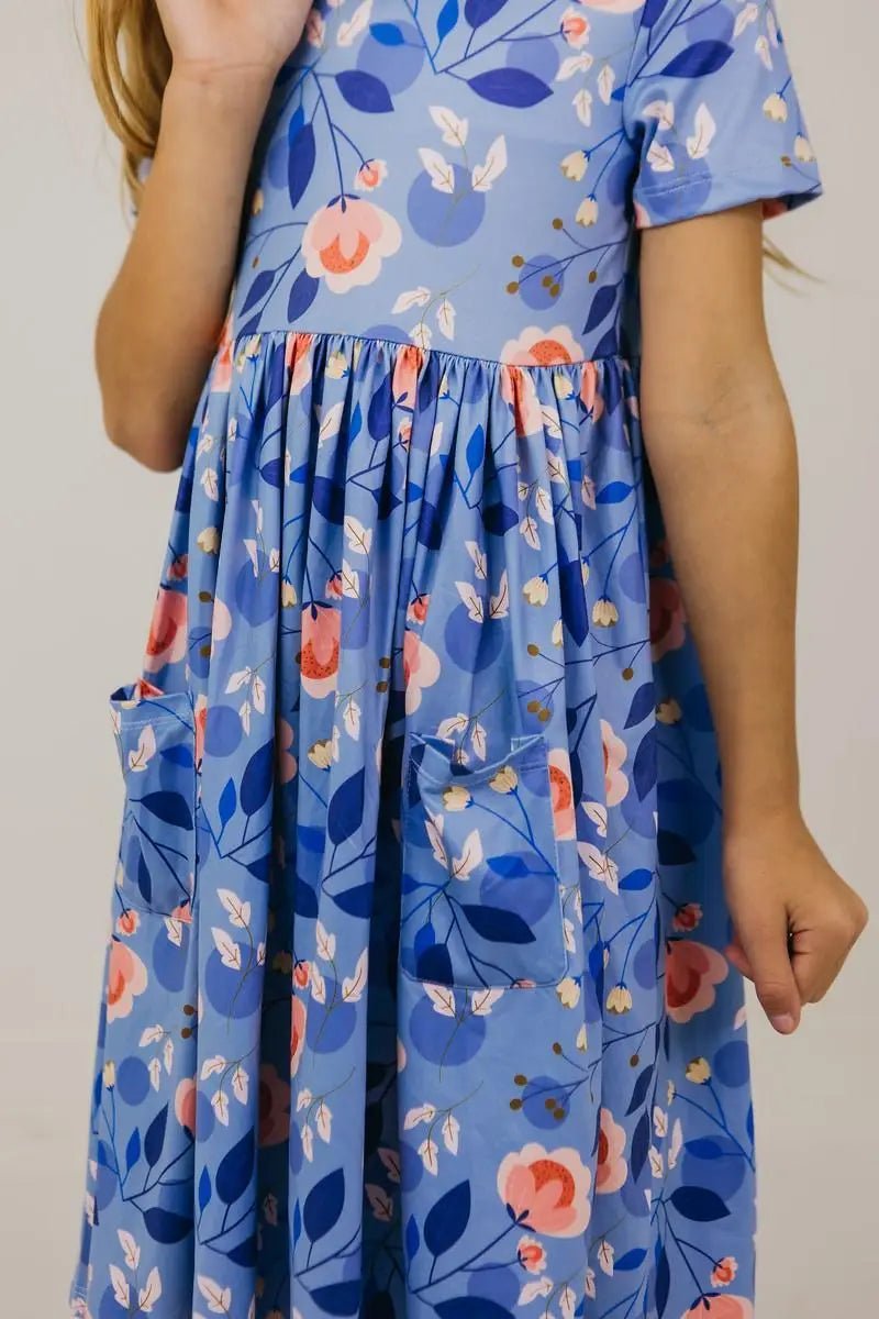 Mila & Rose ® Country Blooms S/S Pocket Twirl Dress - 