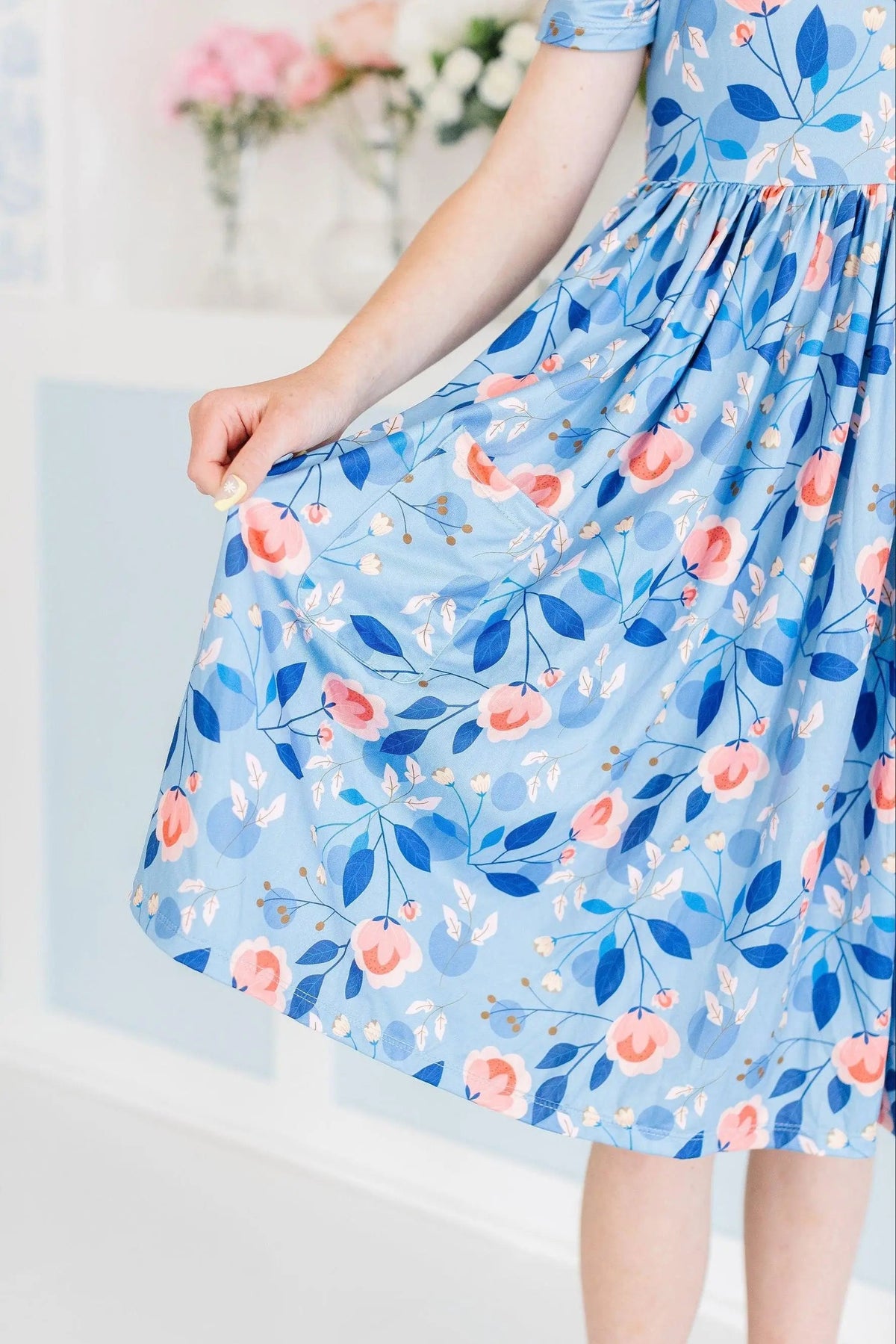 Mila & Rose ® Country Blooms S/S Pocket Twirl Dress - 