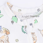 Angel Dear Country Club Dogs Neutral - 2 Way Zipper Footie - 