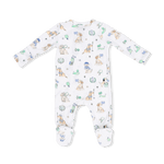 Angel Dear Country Club Dogs Neutral - 2 Way Zipper Footie - 