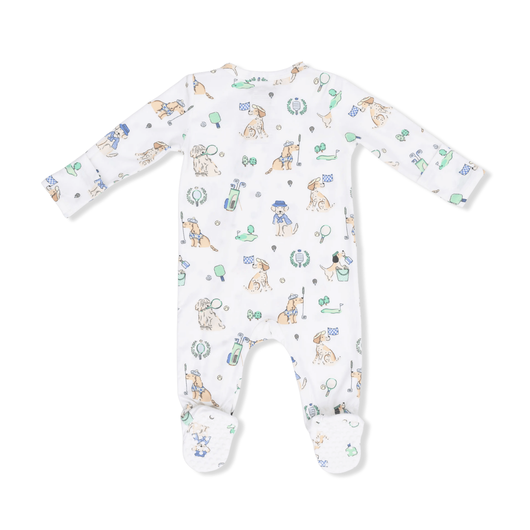 Angel Dear Country Club Dogs Neutral - 2 Way Zipper Footie - 