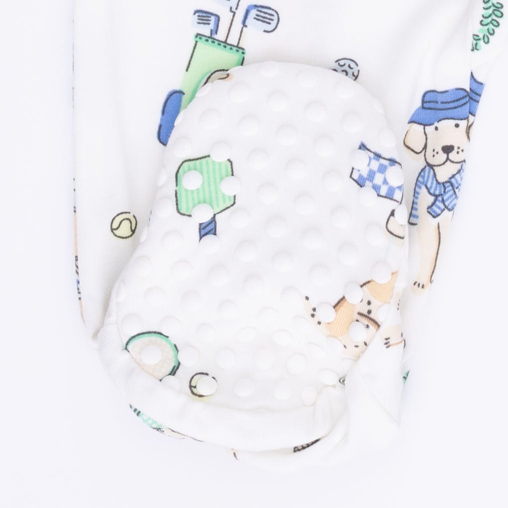 Angel Dear Country Club Dogs Neutral - 2 Way Zipper Footie - 