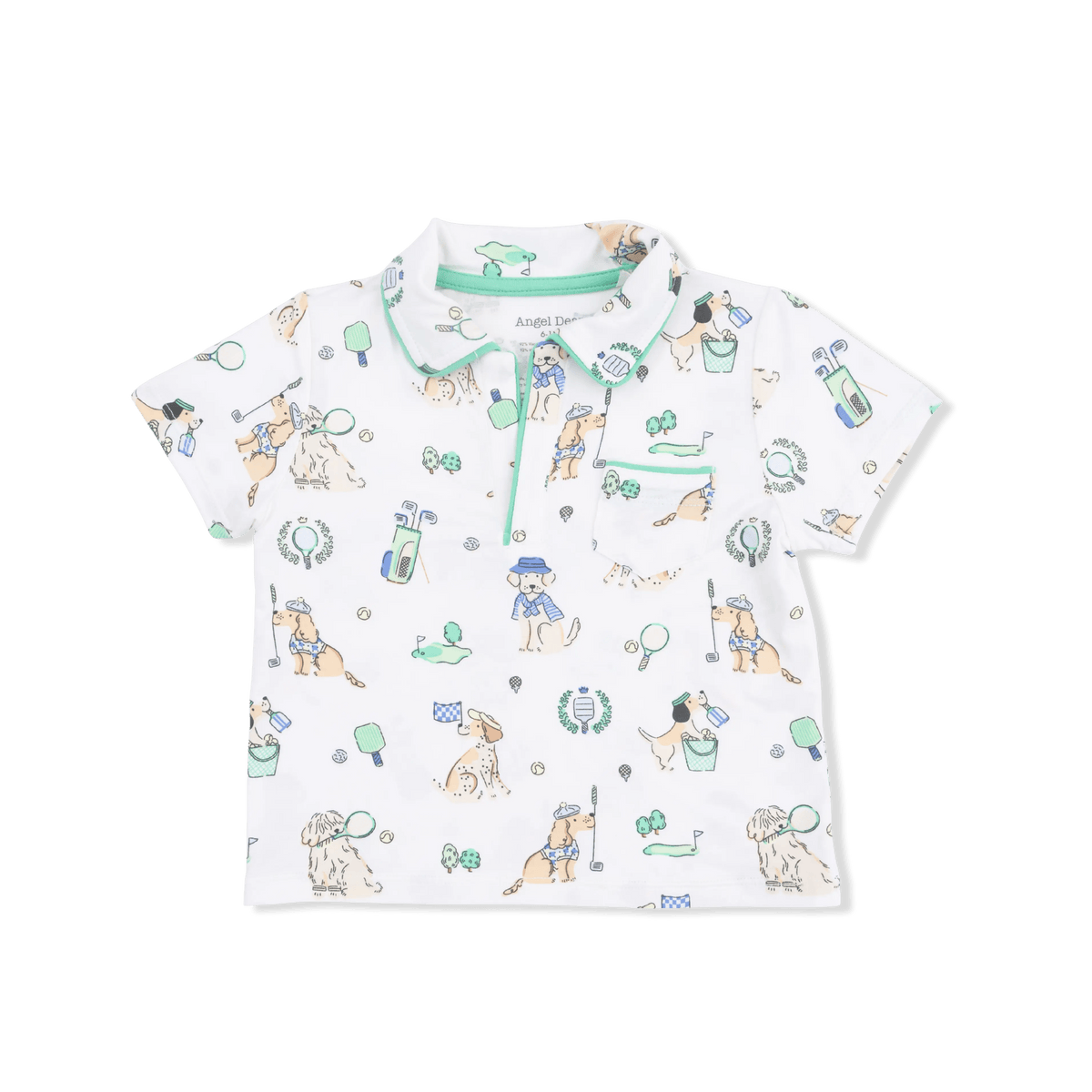 Angel Dear Country Club Dogs Neutral - Polo with Casual Short - 