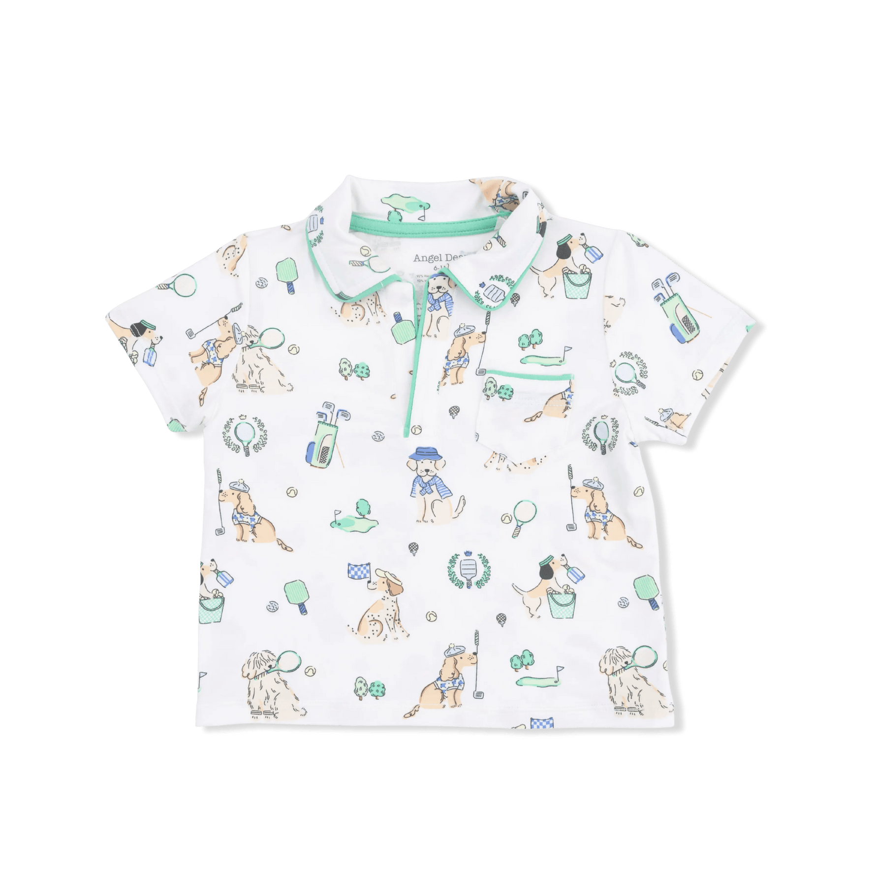 Angel Dear Country Club Dogs Neutral - Polo with Casual Short - 