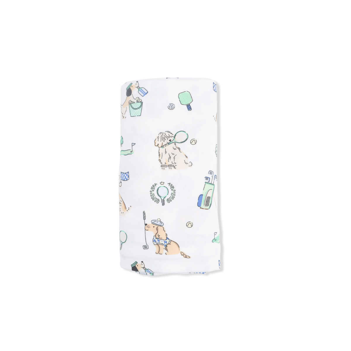 Angel Dear Country Club Dogs Neutral - Swaddle Blanket - 