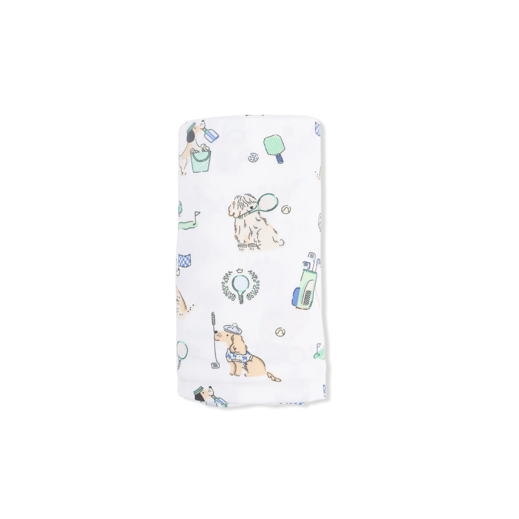 Angel Dear Country Club Dogs Neutral - Swaddle Blanket - 