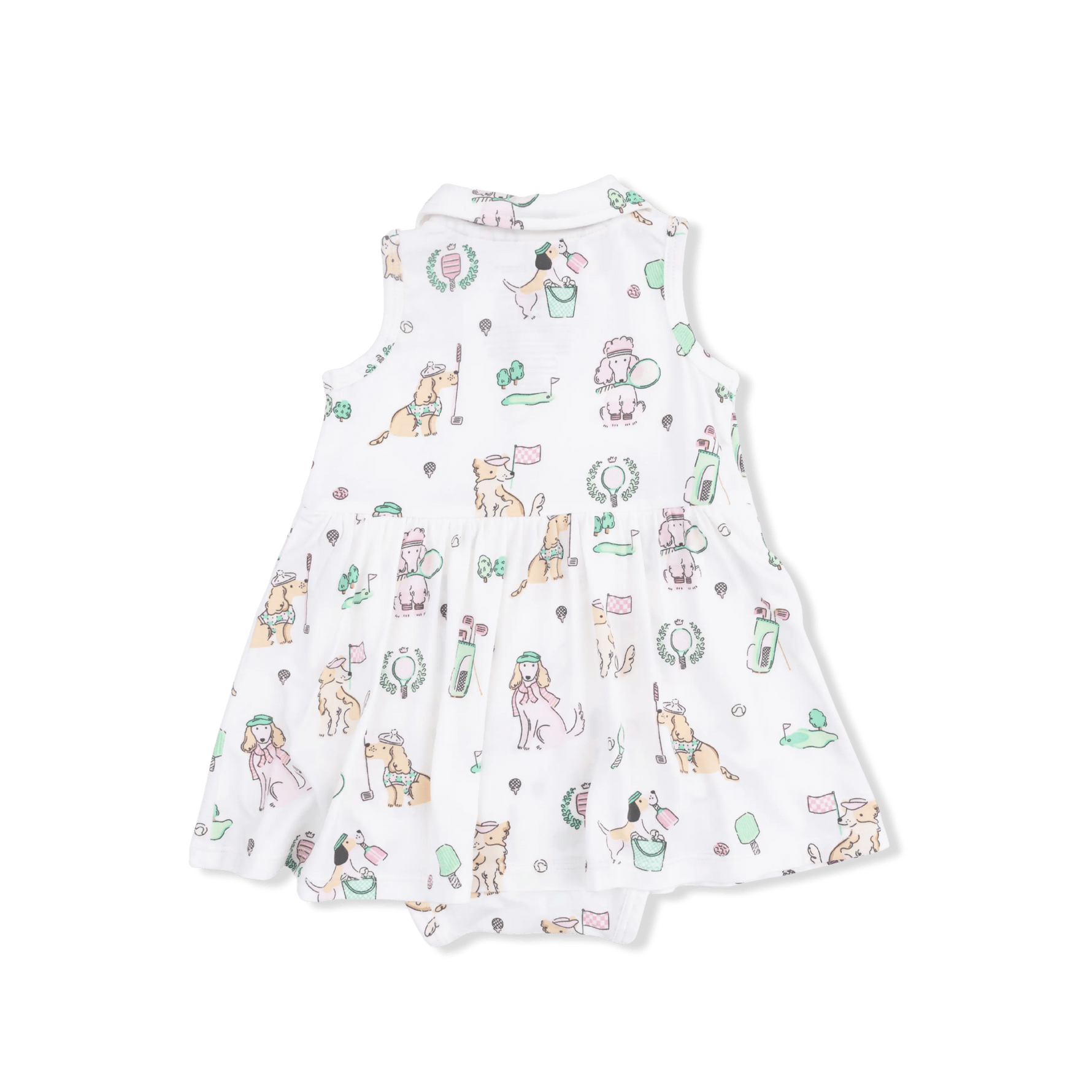 Angel Dear Country Club Dogs Pink - Polo Tennis Dress - 