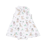 Angel Dear Country Club Dogs Pink - Polo Tennis Dress - 