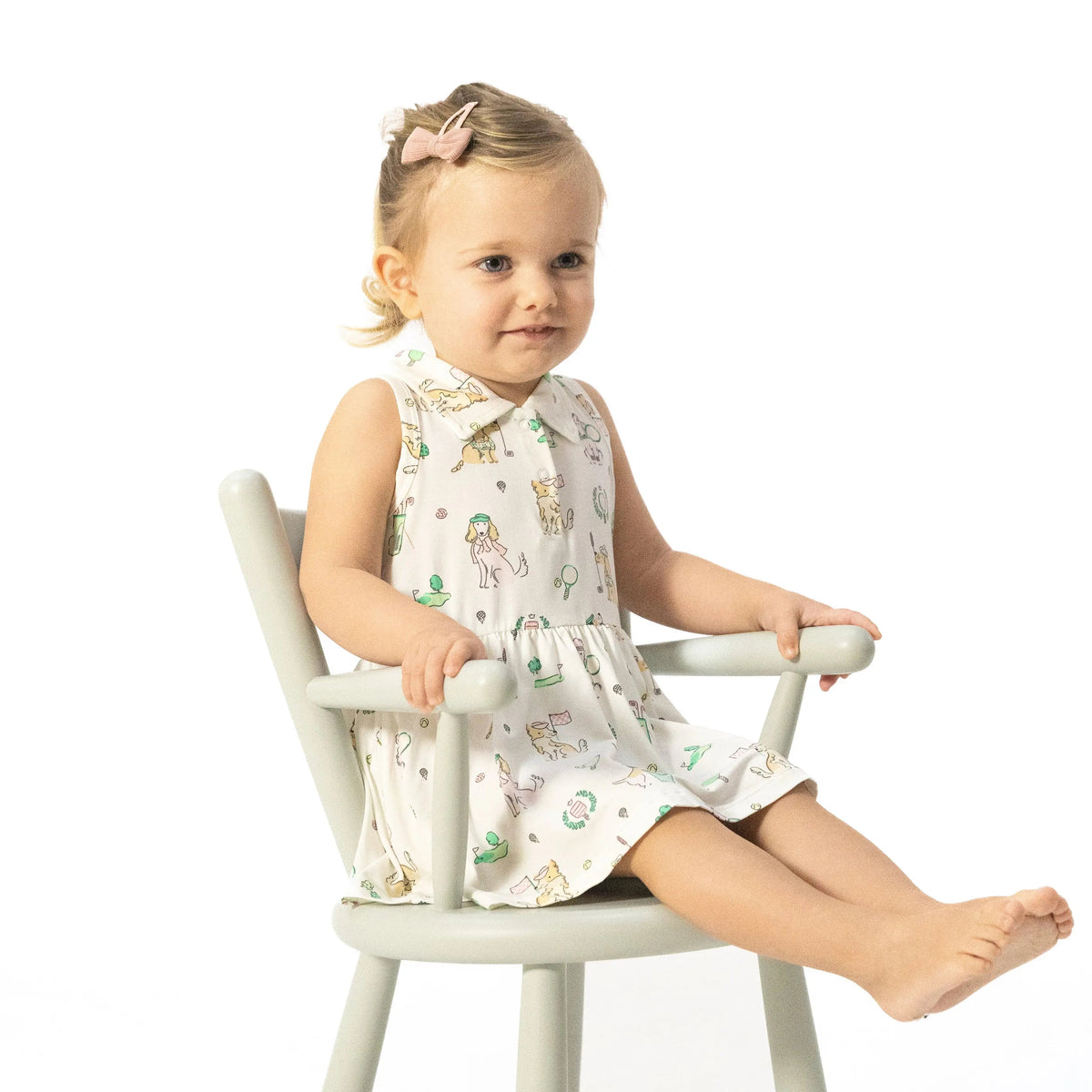 Angel Dear Country Club Dogs Pink - Polo Tennis Dress - 