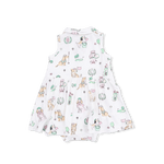 Angel Dear Country Club Dogs Pink - Polo Tennis Dress & Headband - 