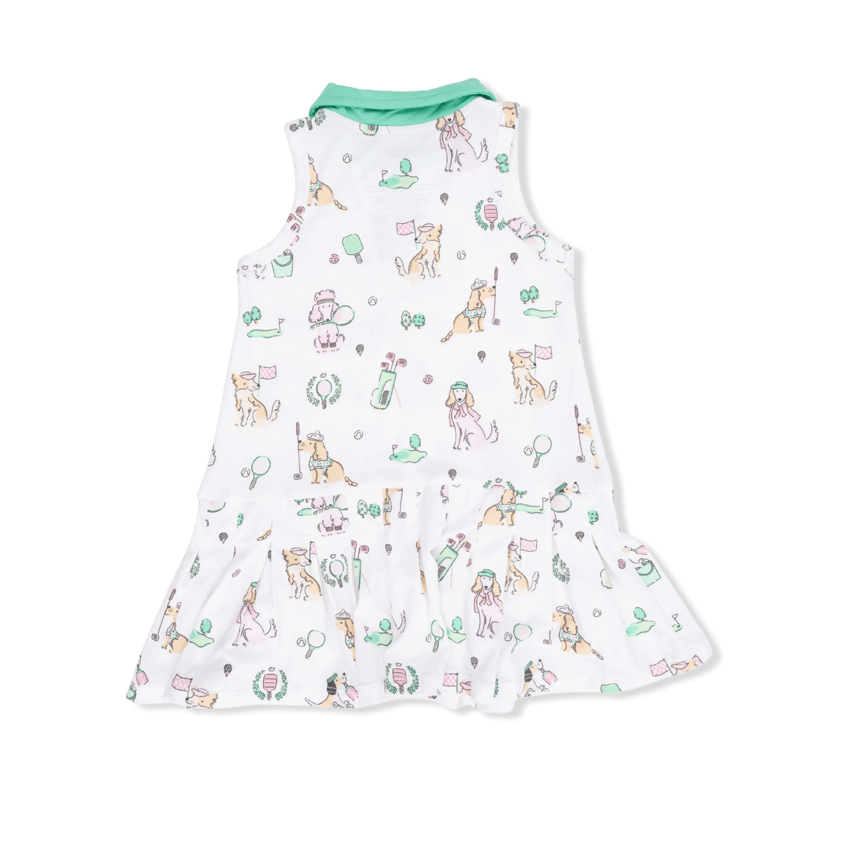 Angel Dear Country Club Dogs Pink - Polo Tennis Dress with Cartwheel Short - 