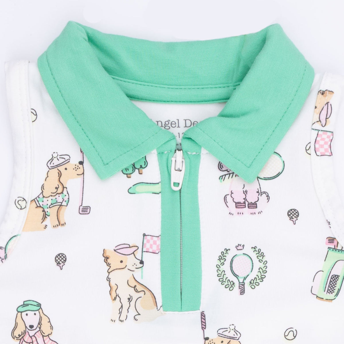Angel Dear Country Club Dogs Pink - Polo Tennis Dress with Cartwheel Short - 