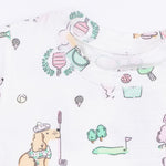 Angel Dear Country Club Dogs Pink - Short Sleeve Loungewear Set - 