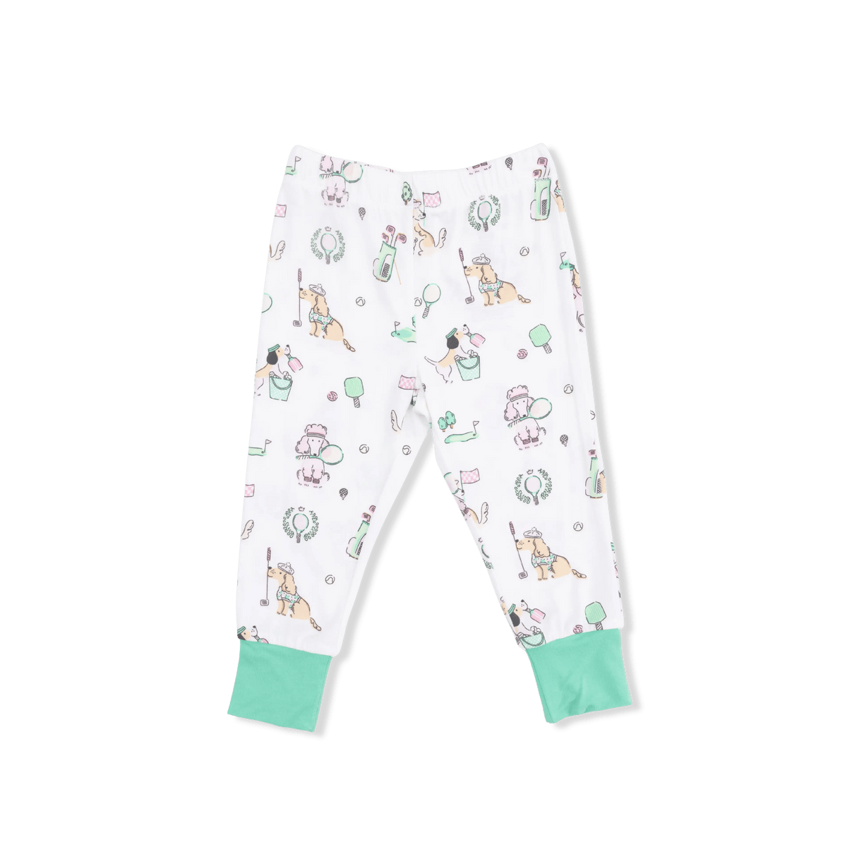 Angel Dear Country Club Dogs Pink - Short Sleeve Loungewear Set - 
