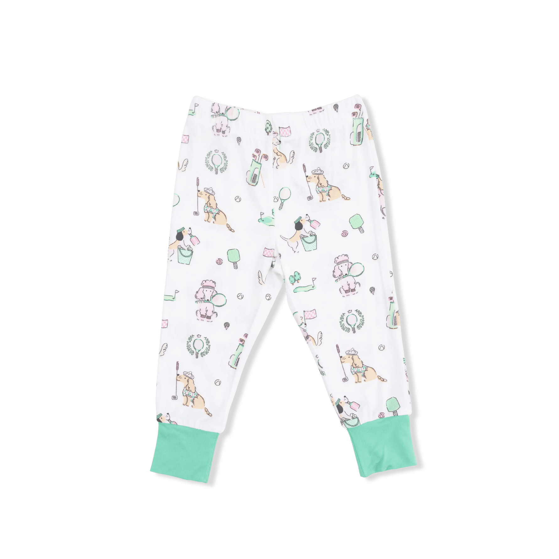 Angel Dear Country Club Dogs Pink - Short Sleeve Loungewear Set - 