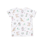 Angel Dear Country Club Dogs Pink - Short Sleeve Loungewear Set - 