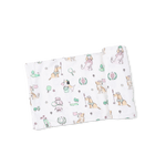 Angel Dear Country Club Dogs Pink - Swaddle Blanket - 