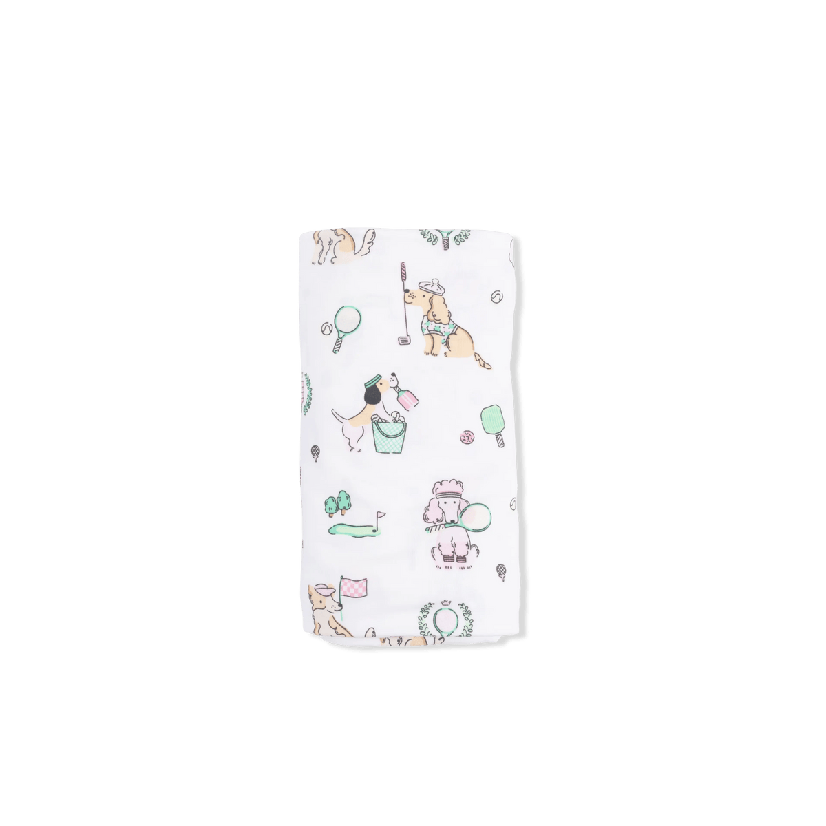 Angel Dear Country Club Dogs Pink - Swaddle Blanket - 