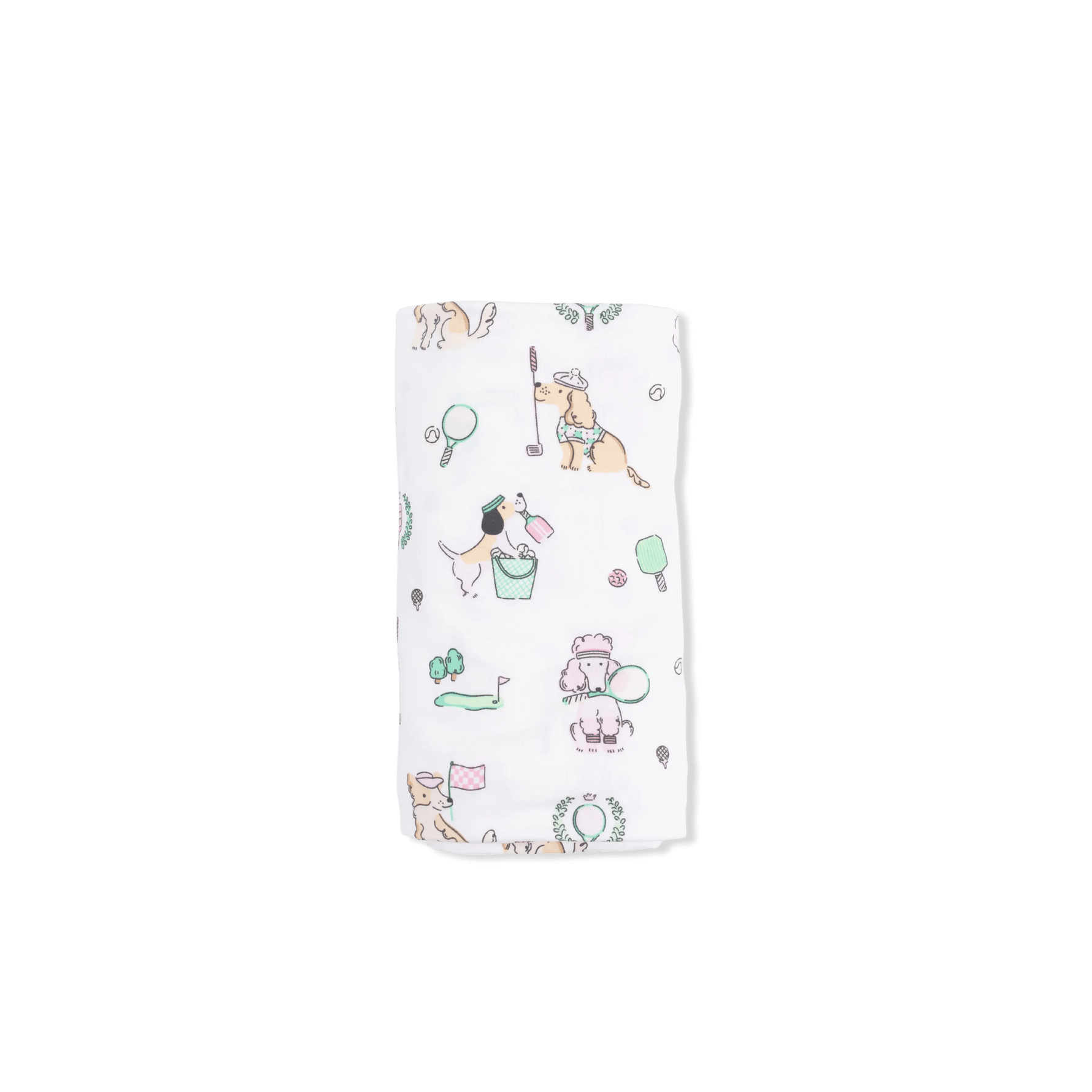 Angel Dear Country Club Dogs Pink - Swaddle Blanket - 
