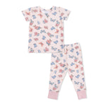 Angel Dear Country Girl Boots - Short Sleeve Loungewear Set - 