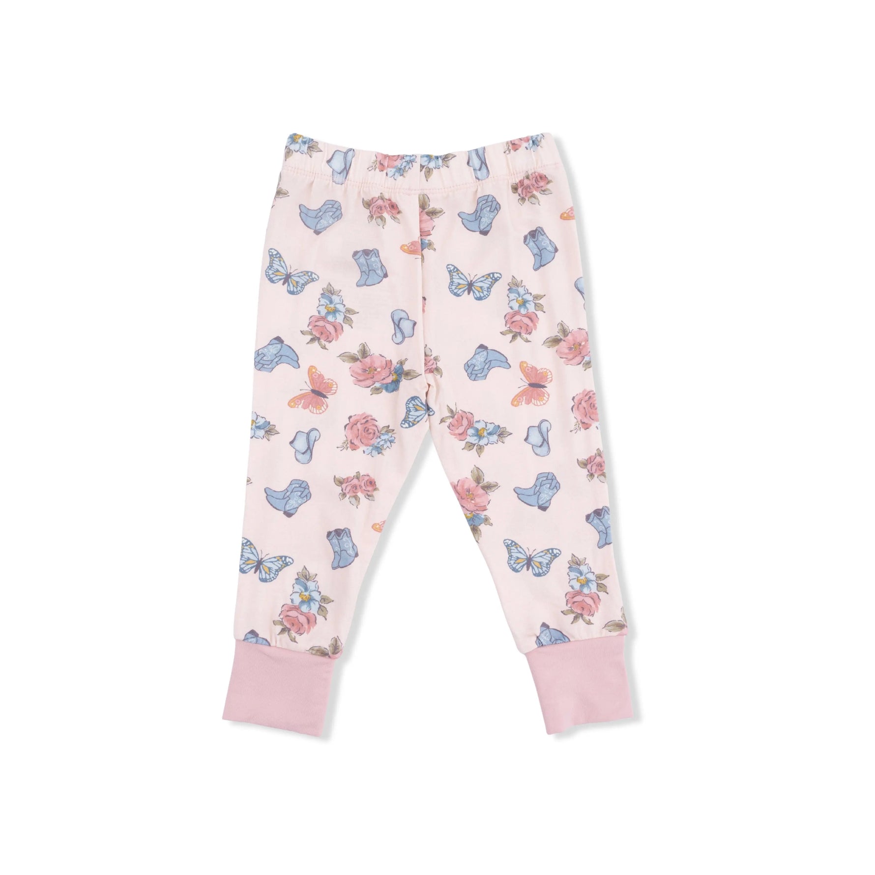 Angel Dear Country Girl Boots - Short Sleeve Loungewear Set - 